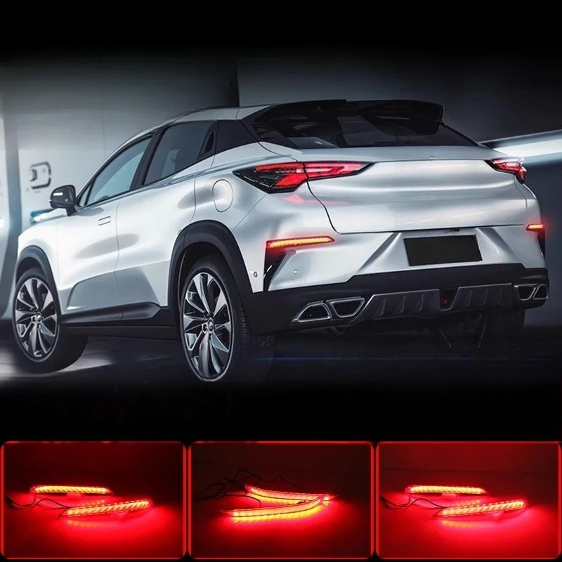 for changan unit uni t 2021 2023 car led rear bumper reflector light fog lamp modified dymanic turn signal driving brake light for changan unit uni t 2021 2023 car led rear bumper reflector light fog lamp modified dymanic turn signal driving brake light