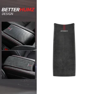 for honda civic 10th gen 2016 2021 made of suede armrest box panel protector trim sticker tuning car interior decor accessories
