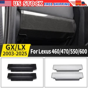 stainless steel seat defense plate for lexus lx570 gx460 gx400 2008 2023 2021 2020 interior decoration upgraded accessories