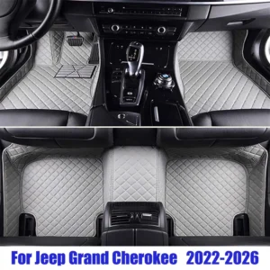 car floor mats fit for jeep grand cherokee wl mk5 2022 2023 2024 2025 2026 2027 auto leather carpet pads vehicle matts foot rugs