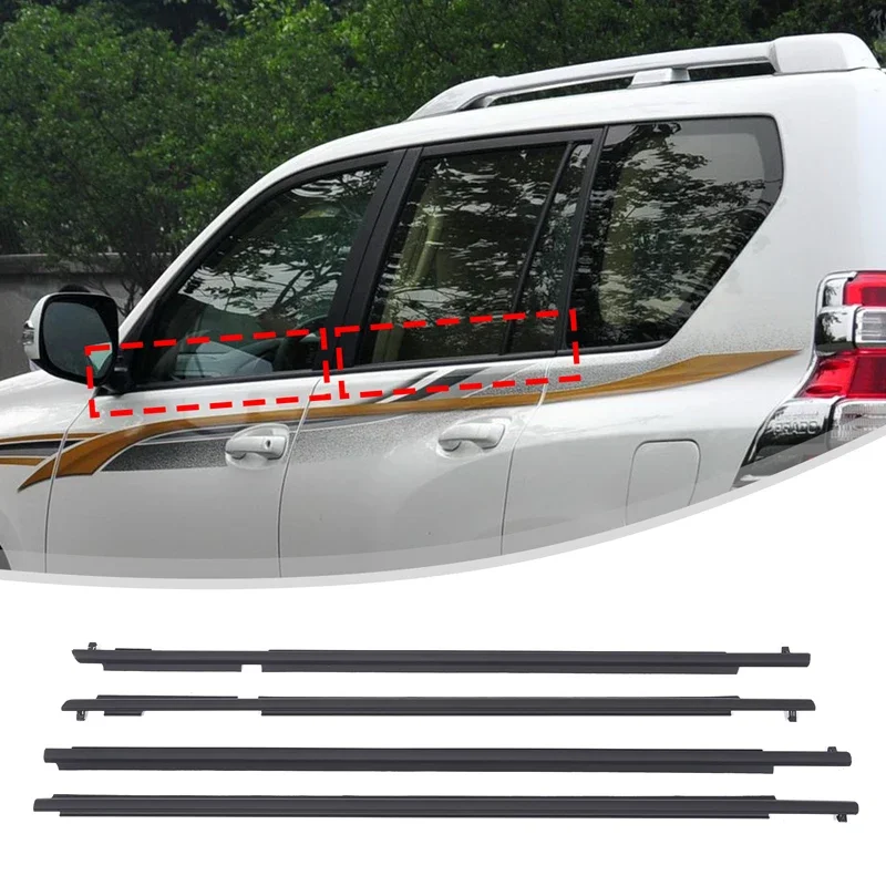 for toyota prado 150 2010 2020 car window weatherstrip seal belt trim sealing strips rubber outer window glass seal for toyota prado 150 2010 2020 car window weatherstrip seal belt trim sealing strips rubber outer window glass seal