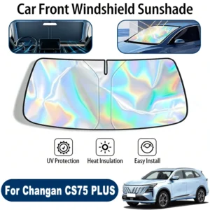 windshield sun shade for changan cs75 plus foldable uv reflective front window sun protection cover accessories