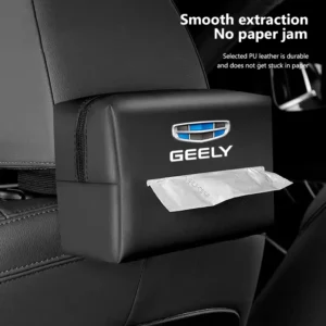 car tissue organizer bag paper towel storage box accessories for geely atlas suv boyue borui coolray emgrand ge nl3 ex7 x7 ec7 g