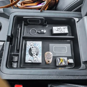 hgwei 2pcs center console storage box organizer for 2023 2024 2025 honda pilot & ridgeline/passport armrest storage accessories