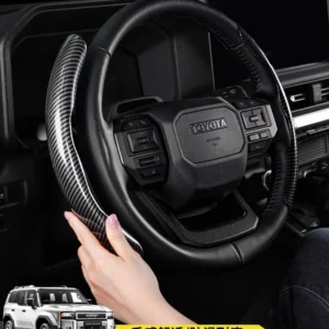 leather steering wheel cover for 2024 2025 toyota land cruiser 250 prado cover lc250 accessories