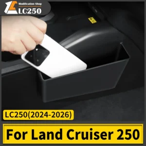 for 2025 2024 toyota land cruiser lc250 j250 prado 250 series central control side storage box black interior accessories lhd