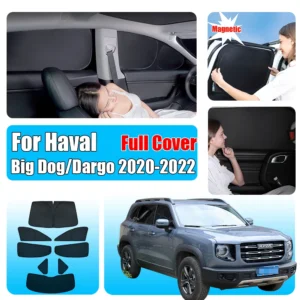 full cover car sunshade for gwm haval big dog dargo 2020 2022 accessori window windshield cover sun shade curtain mesh shade