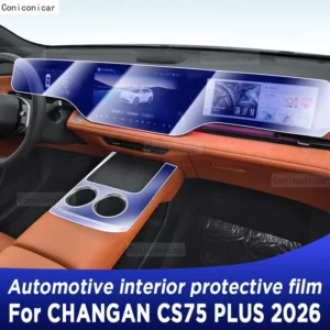 for changan cs75 plus 2026 panel dashboard navigation automotive interior protective film tpu anti scratch accessories