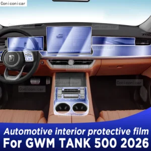 for gwm tank 500 2026 panel dashboard navigation automotive interior protective film tpu anti scratch accessories
