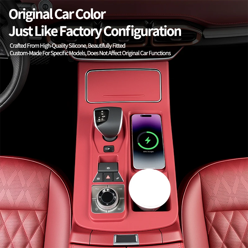 for jetour x70 plus silicone center console armrest storage box & gear shifter panel anti slip mat interior tuning for jetour x70 plus silicone center console armrest storage box & gear shifter panel anti slip mat interior tuning