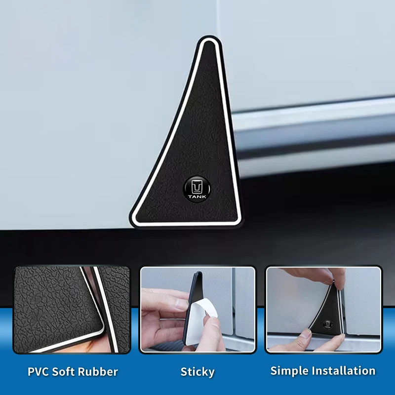 2pcs/4pcs auto car door corner anti collision protector sticker for great wall gwm tank 300 city 300 border 400 500 phev 700 800 2pcs/4pcs auto car door corner anti collision protector sticker for great wall gwm tank 300 city 300 border 400 500 phev 700 800