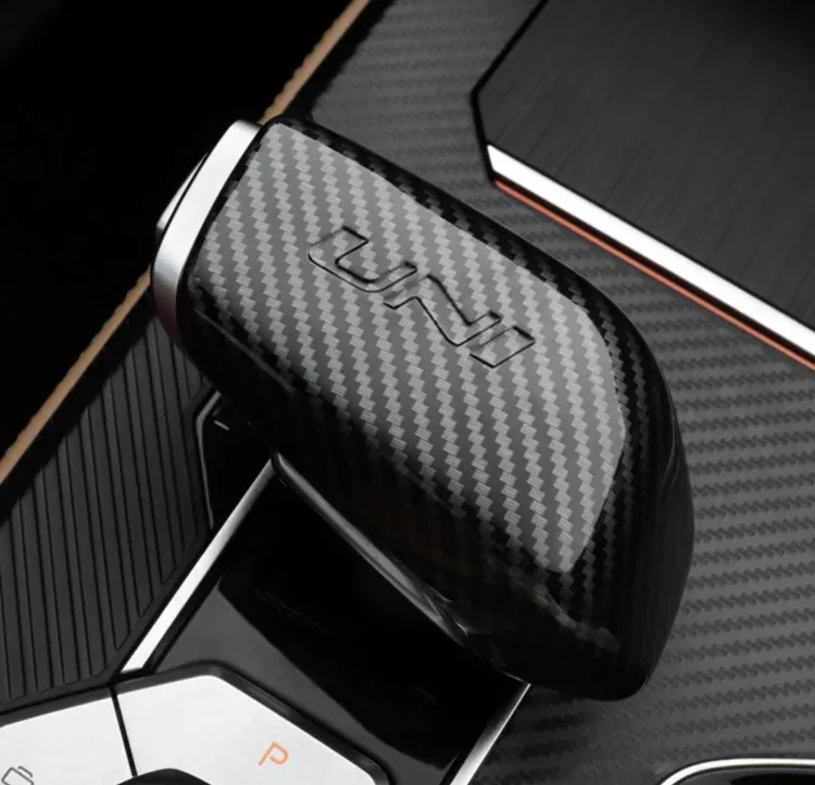 carbon fiber car gear shift knob post lever cover trims for changan uni k unik 2021 2022 2023 2024 accessories interior styling carbon fiber car gear shift knob post lever cover trims for changan uni k unik 2021 2022 2023 2024 accessories interior styling