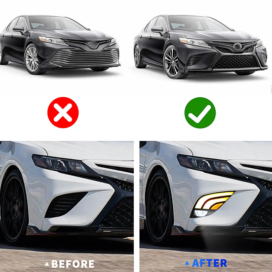 car led daytime lights daytime running lights fog lights assembly for toyota camry 2019 2020 waterproof turn signal light 12v car led daytime lights daytime running lights fog lights assembly for toyota camry 2019 2020 waterproof turn signal light 12v