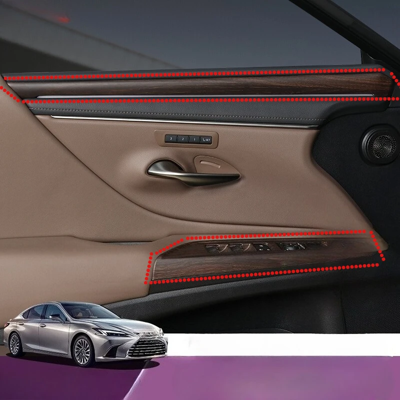 for lexus es200 300h new 2025 abs door trim modification wood grain gear shift frame glass lifting panel interior for lexus es200 300h new 2025 abs door trim modification wood grain gear shift frame glass lifting panel interior