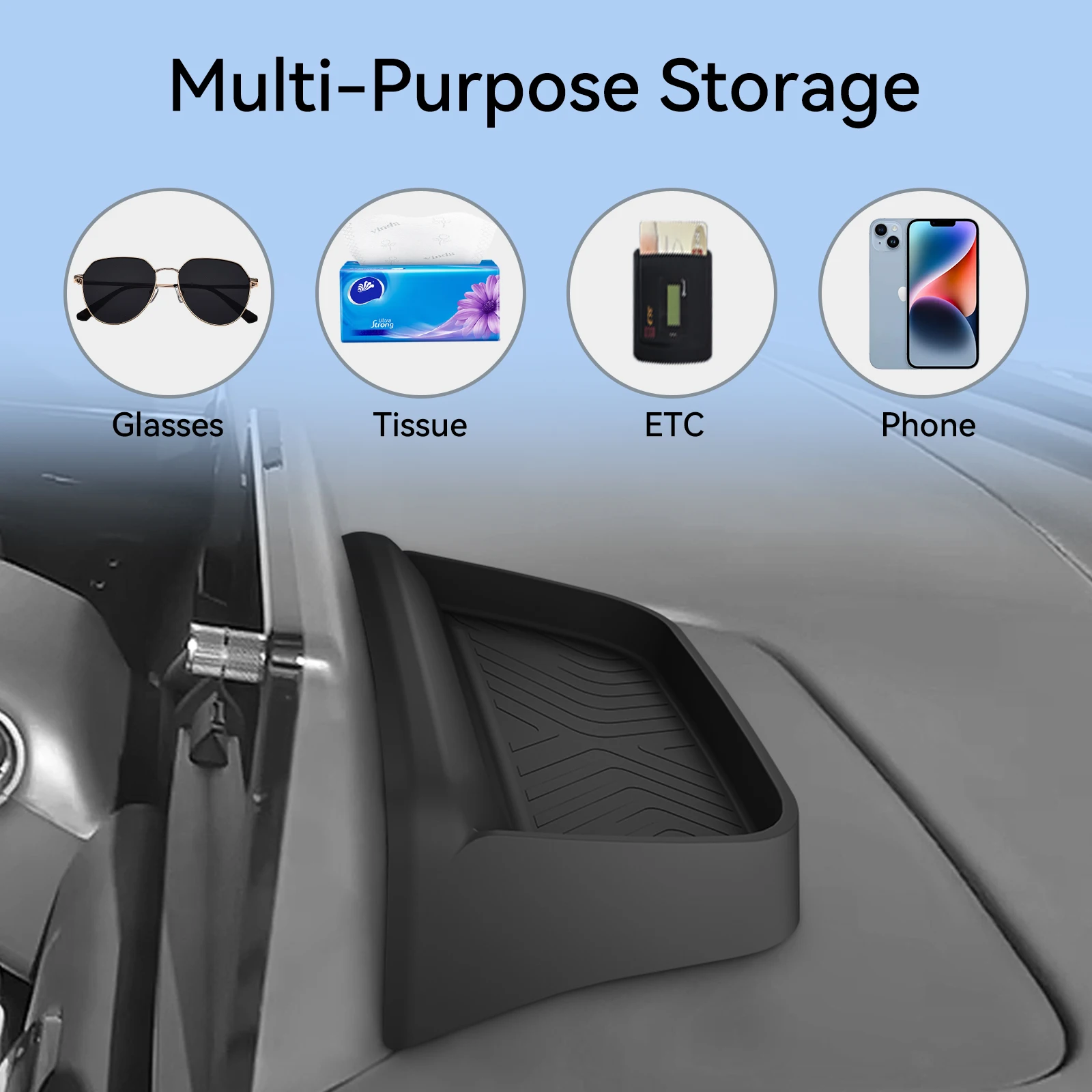 for honda pilot 2023 2025 car dashboard storage box interior central control screen rear storage tray organizer for honda pilot 2023 2025 car dashboard storage box interior central control screen rear storage tray organizer