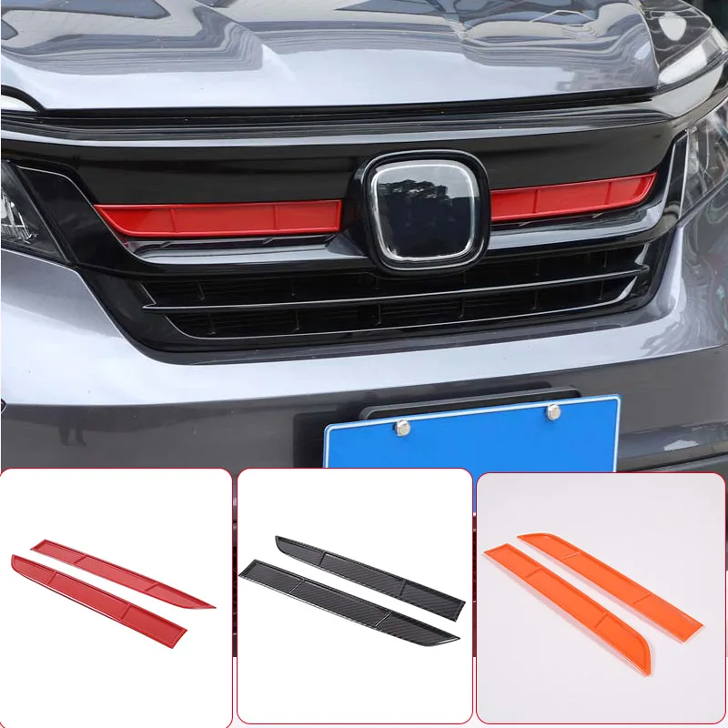 abs red front lower grille moulding cover racing grill middle mesh trim strip frame for honda pilot 2015 2022 car accessories abs red front lower grille moulding cover racing grill middle mesh trim strip frame for honda pilot 2015 2022 car accessories