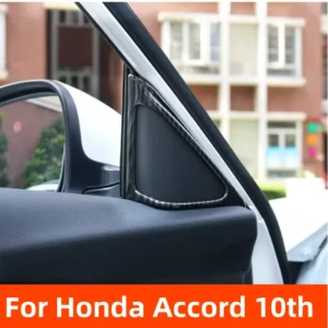 for honda accord 10th 2018 2022 abs front door window inner triangle a colum cover trim decoration accessories
