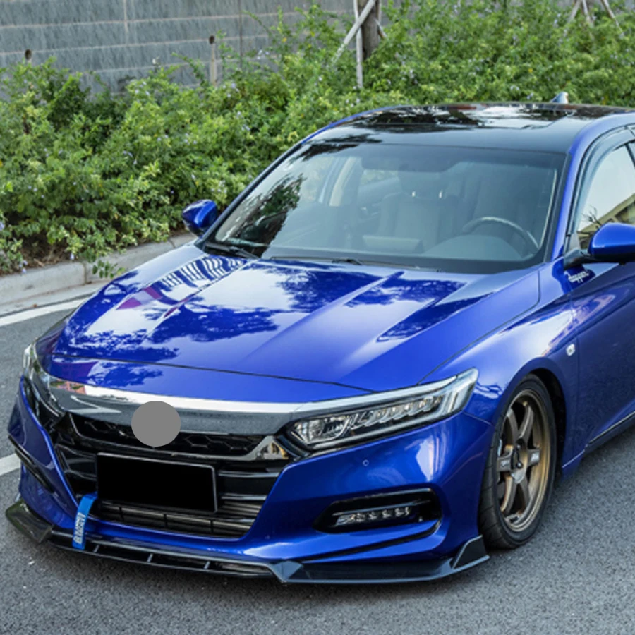 car front bumper lip diffuser spoiler for honda accord 10th gen 2018 2019 2020 2021 gloss black body kits tuning car front bumper lip diffuser spoiler for honda accord 10th gen 2018 2019 2020 2021 gloss black body kits tuning