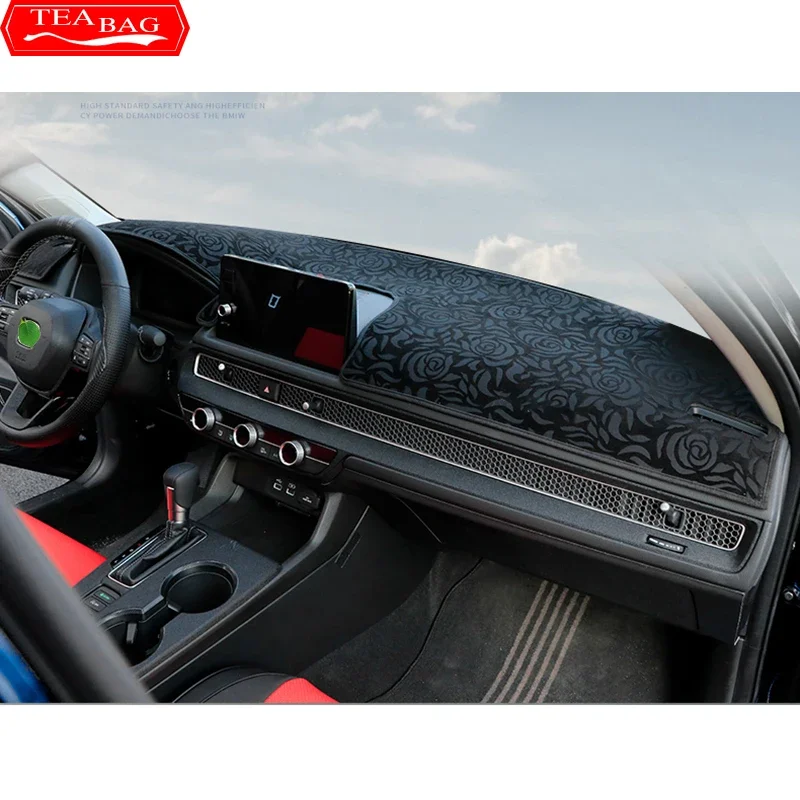 car styling dash mat dashmat dashboard cover sun shade dash board cover carpet for honda civic 11th gen 2021 2022 accessories car styling dash mat dashmat dashboard cover sun shade dash board cover carpet for honda civic 11th gen 2021 2022 accessories