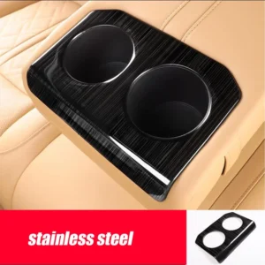 for changan uni k unik 2021 2022 2023 stainless carbon car rear water cup frame cover trim decoration protection accessories