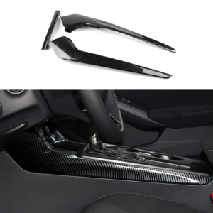 for honda civic 11th gen (2022 2026) car center console side decorative strips cover panel, carbon fiber abs interior sticker