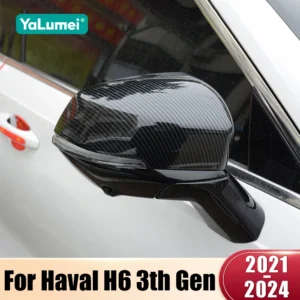 for haval h6 3rd gen 2021 2022 2023 2024 gt phev abs car rearview mirror side trim cover decoration shell accessories