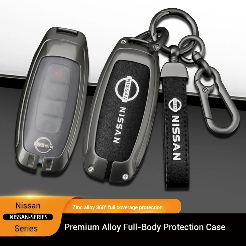 for nissan qashqai juke x trail patrol leaf altima maxima murano tiida teana rogue sentra zinc alloy leather car key cover case for nissan qashqai juke x trail patrol leaf altima maxima murano tiida teana rogue sentra zinc alloy leather car key cover case