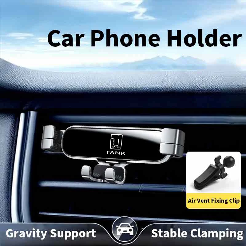 gravity car phone holder air vent mount clip phone holder gps support for great wall gwm tank 300 city 300 border 400 500 phev 7 gravity car phone holder air vent mount clip phone holder gps support for great wall gwm tank 300 city 300 border 400 500 phev 7