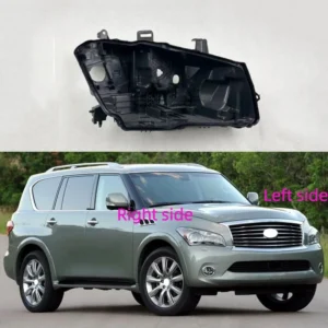 for infiniti qx80 2011 2012 2013 headlamp base headlight rear shell replacement headlight house black rear shell