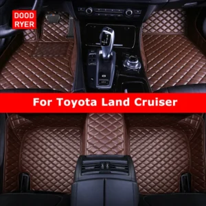 doodryer custom car floor mats for toyota land cruiser 100 200 300 auto carpets foot coche accessorie