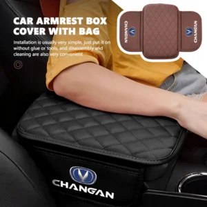 car center console protector cover leather armrest box cushion pad for changan aslvin cs75 cs15 cs70 eado raeton cs55 cs35 cs85