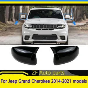 for jeep grand cherokee 2014 2021 car sticker rearview side mirror cover wing cap exterior door rear view case trim carbon fiber