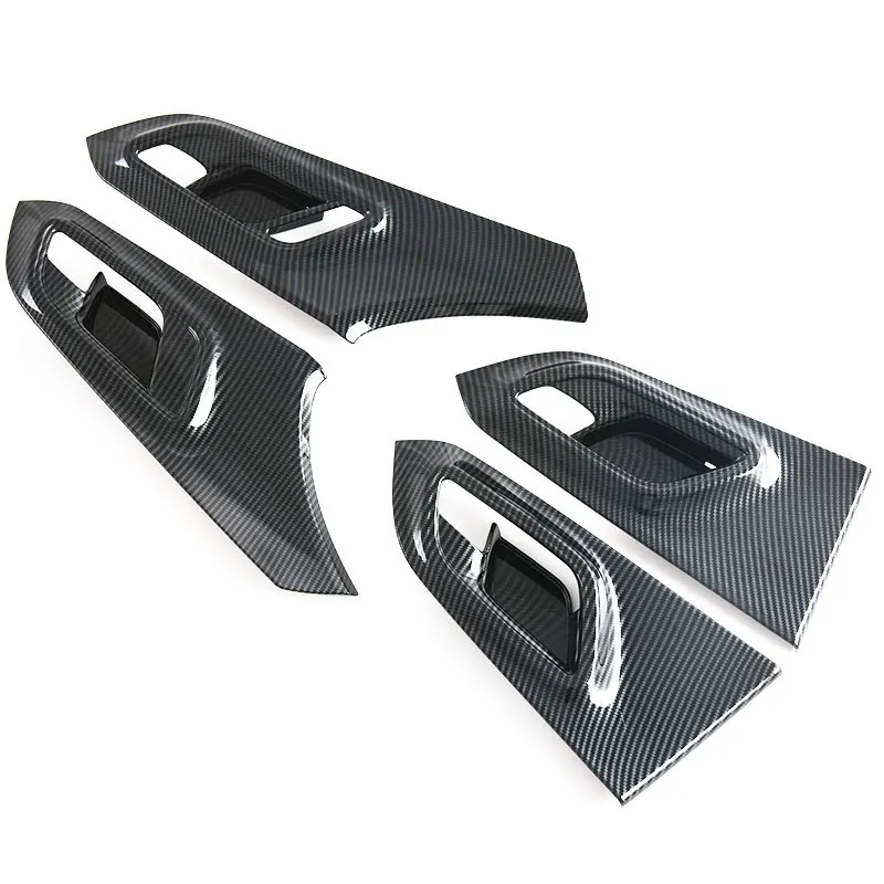 for mg mg5 2021 2022 2023 2024car inner door handle cover frame trim abs carbon fiber interior decoration frame for mg mg5 2021 2022 2023 2024car inner door handle cover frame trim abs carbon fiber interior decoration frame