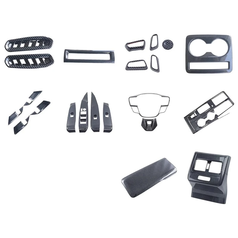 abs carbon fiber interior kit dashboard console gear shift panel decoration cover trim stickers for toyota camry xv80 2024 2025 abs carbon fiber interior kit dashboard console gear shift panel decoration cover trim stickers for toyota camry xv80 2024 2025