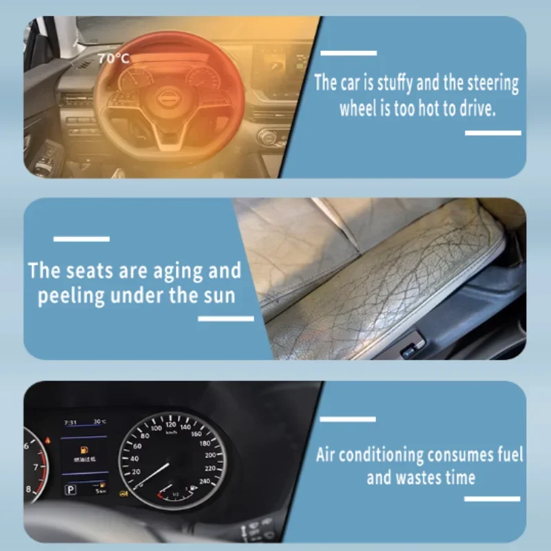 foldable car sun visor for mg zs zx 2024 2025 front windshield sunshade heat insulation summer cooling auto tools foldable car sun visor for mg zs zx 2024 2025 front windshield sunshade heat insulation summer cooling auto tools