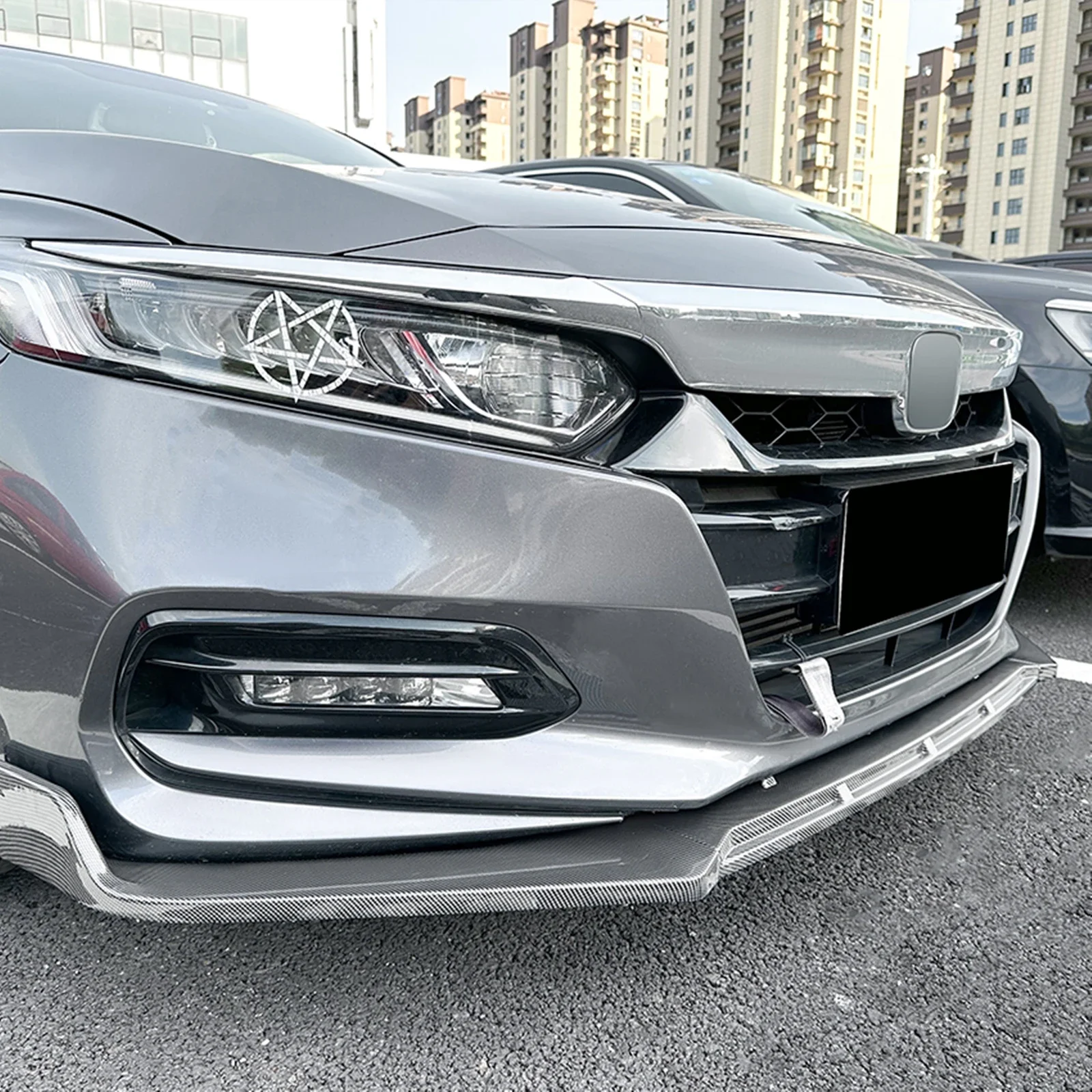 for honda accord 10 gen 2018 2019 2020 2021 front bumper lip spoiler car lower blade splitter body trim kit for honda accord 10 gen 2018 2019 2020 2021 front bumper lip spoiler car lower blade splitter body trim kit