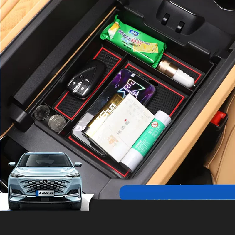 for changan uni k unik 2021 2023 car styling center console organizer storage interior armrest storage box for lhd for changan uni k unik 2021 2023 car styling center console organizer storage interior armrest storage box for lhd