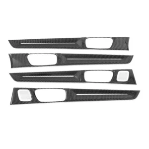 weizhida for honda civic 11th gen 2022 2025 abs carbon fiber car inner door panel cover trim interior car accessories