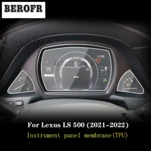 car nterior instrument panel membrane lcd screen tpu protective film anti scratch speedomete refit for lexus ls 500 2021 2023