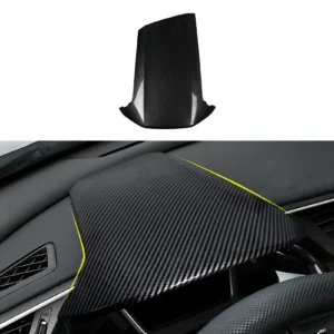 for honda civic 10th gen (2016 2021) interior , car center console gear shift panel , carbon fiber abs trim sticker
