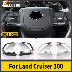 for toyota land cruiser 300 2021 2022 2023 steering wheel decorative paster lc300 j300 interior accessories tuning modification