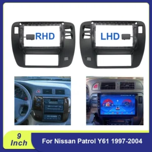 for nissan patrol y61 1997 2004 9 inch car radio frame fascia panel mount kit for android stereo