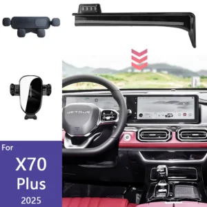 for jetour x70 plus 2025 12.3" phone holder car mobile phone wireless charging gravity mount screen fixed base car accessories