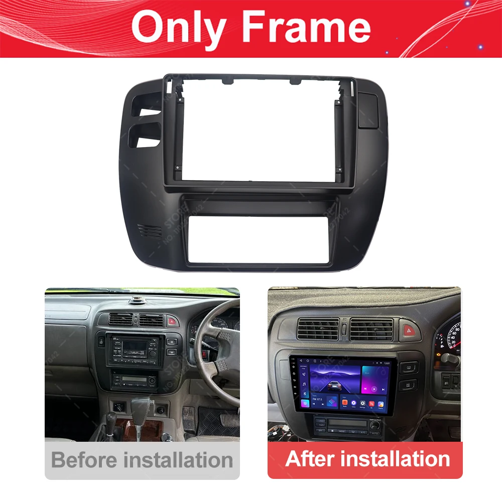 for nissan patrol y61 1997 2005 9 inch 2din car radio fascia auto stereo audio player panel dash kit frame center console holder for nissan patrol y61 1997 2005 9 inch 2din car radio fascia auto stereo audio player panel dash kit frame center console holder