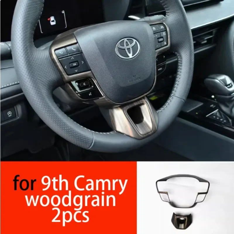 car steering wheel button switch decorative sequins cover trim for toyota 9th camry interior 2024 2025 car steering wheel button switch decorative sequins cover trim for toyota 9th camry interior 2024 2025