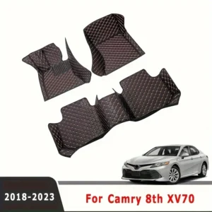 car floor mat trunk mat for toyota camry 8th xv70 2018 2019 2020 2021 2022 2023 2024 leather carpet auto interior accessories