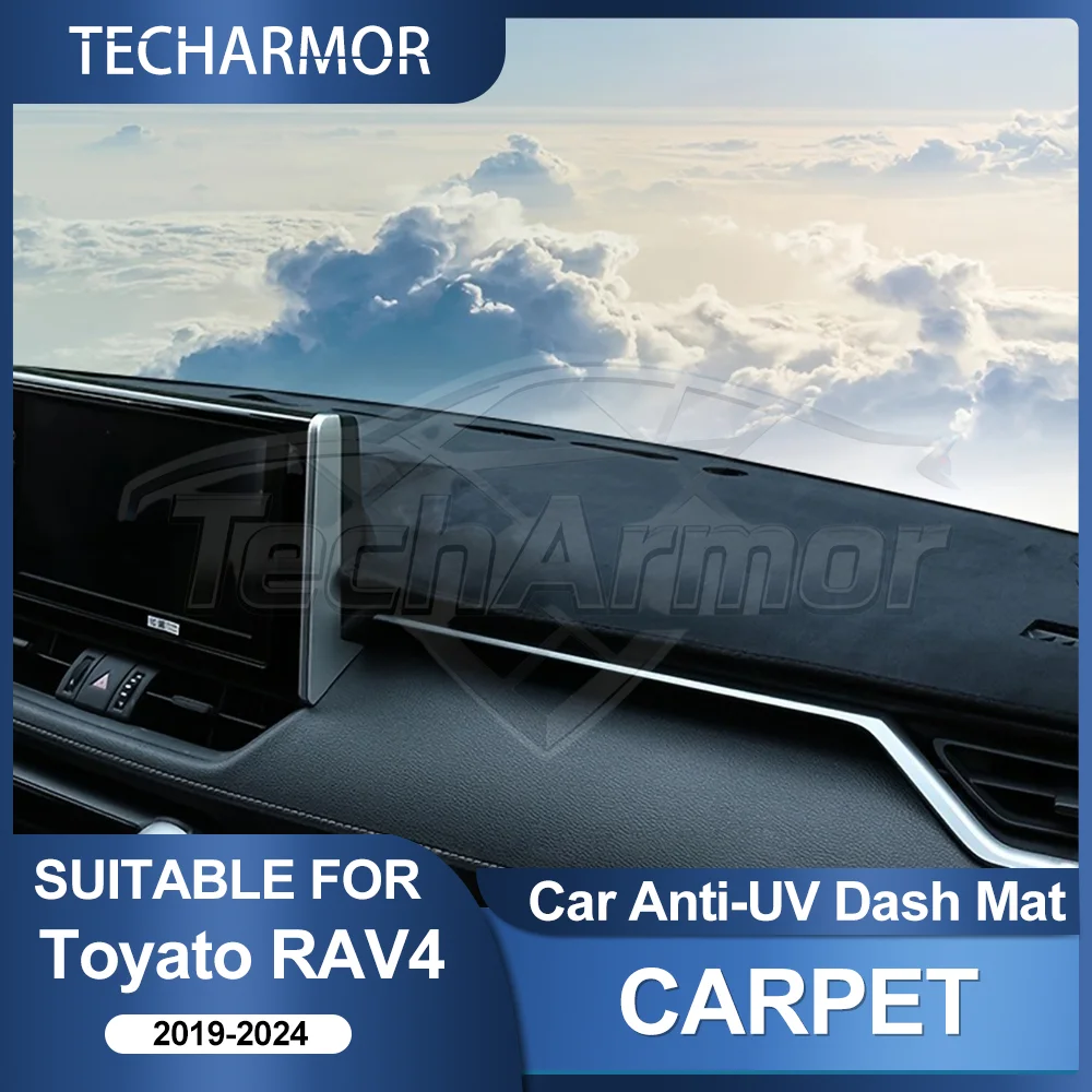 car dashboard cover pad for toyota rav4 2019 2024 sunshade protector anti uv dash mats sun shade non slip pads auto accessories car dashboard cover pad for toyota rav4 2019 2024 sunshade protector anti uv dash mats sun shade non slip pads auto accessories