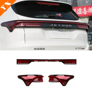 for jetour x70 plus 2021 2025 2026 accessories original car taillight cover,rear through light original tail light replacement