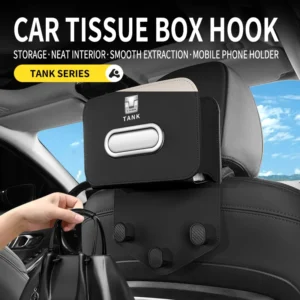 car seat back tissue box, hanging creative tissue box with hook storage, suitable for gwm tank 300 / 500 / 700 / 400 hi4 t