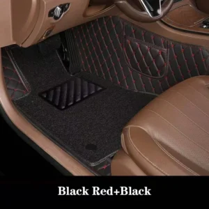customized style luxury double layer driver car floor mat for changan uni k uni t uni v cs55 plus 2020 2024 interior accessories